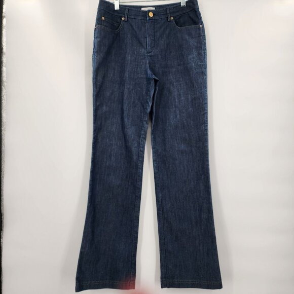 ST. JOHN SPORT Women's High Rise Boot Cut Jeans Size 6 - Picture 2 of 10